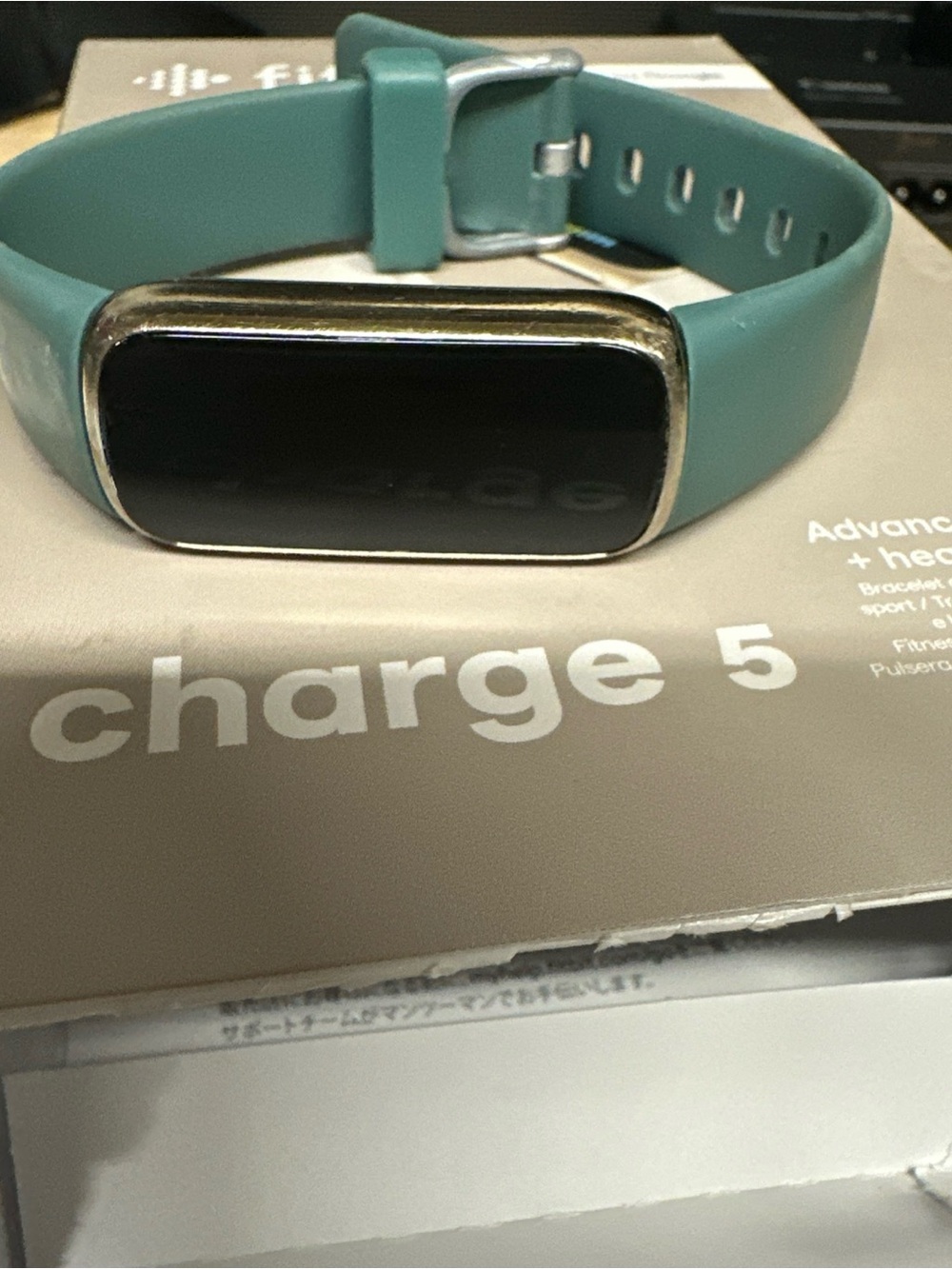 fitbit Charge 5 Teal Silicone Fitness Tracker